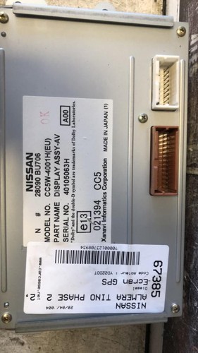 Ecran gps nissan almera tino - nissan,