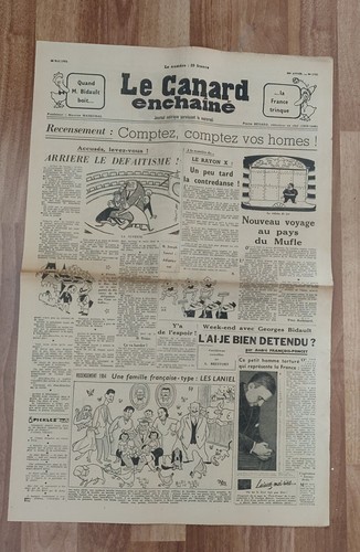 Canard enchainé 1751 du - canard,