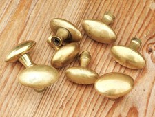 ▨6X6mm, Lot 8 Anciennes Poignées Olive Laiton, Boutons de Porte,Handle door