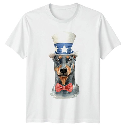 Shirt homme doberman patriot - doberman,
