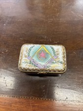Freemasonic Porcelain Pill Box