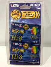2 cassettes HI8 neuves EMTEC