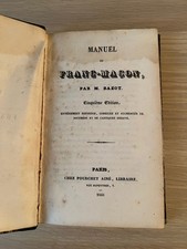 Bazot Manuel du Franc-Maçon et guide des officiers de Loge 5e éd. 1855