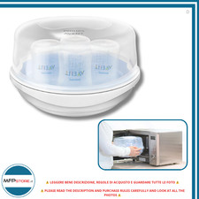 Stérilisateur À Vapeur Pour Micro-Ondes Philips Avent SCF281/02 Rapide & Compact
