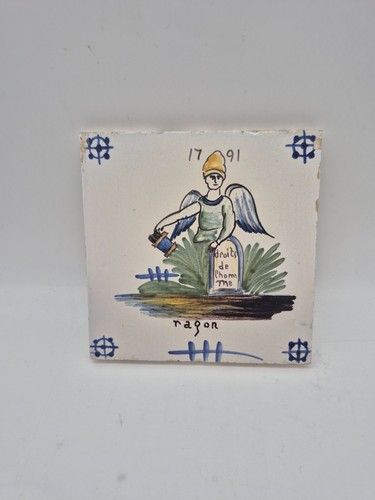 Ancien carreau faience - carreau,