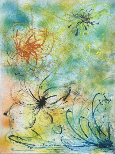 Original abstract flowers - abstract,