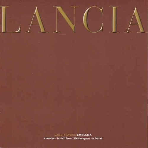 Catalogue brochure lancia - catalogue,