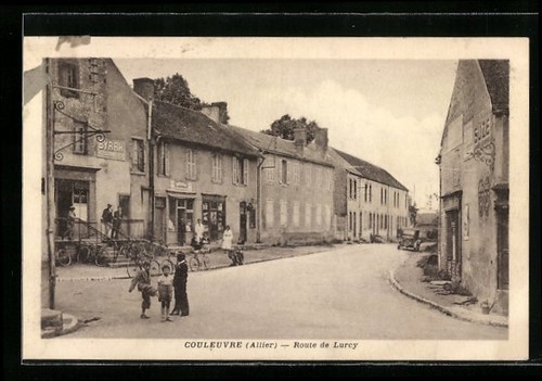 Cpa couleuvre route - de, lurcy