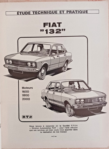 Revue technique fiat 132 - revue,