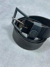 Ceinture cuir noir vintage