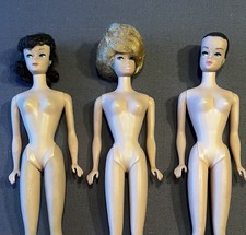 1960's Vintage Barbie Lot - 3 Dolls (Bubblecut, Ponytail, Fashion Queen)