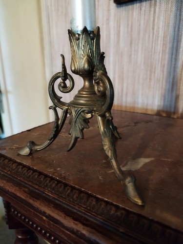 Bougeoir bronze piétement - en,
