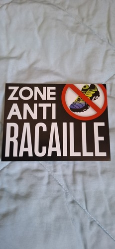 Stickers zone anti - zone, anti-racaille