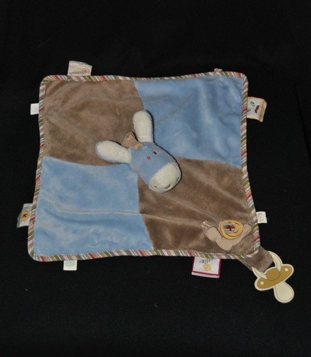 Peluche doudou plat âne paco