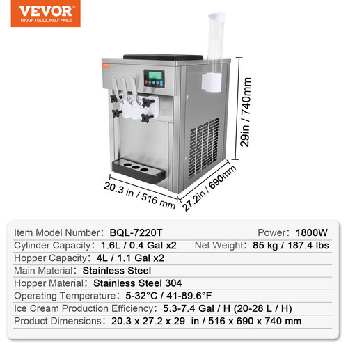 Vevor machine crème - machine, À