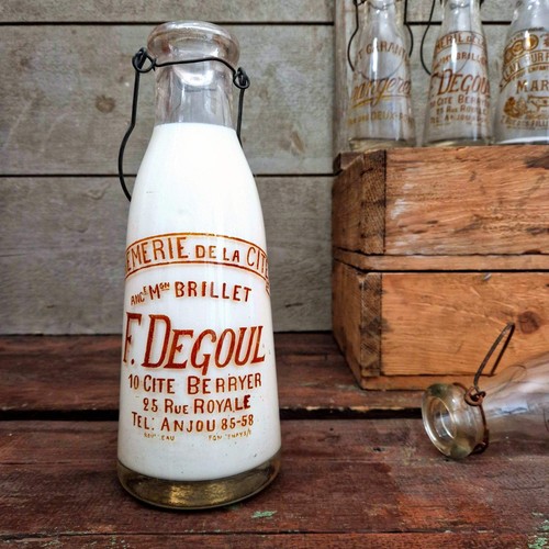 Bouteille lait ancienne - lait,