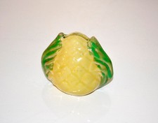 RARE - ancienne tirelire à casser - faience BARBOTINE - Chou -  XXème -Onnaing ?