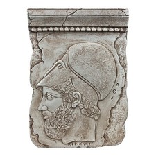 Pericles Leader of Athenian Democracy Relief Terracotta Wall Sculpture