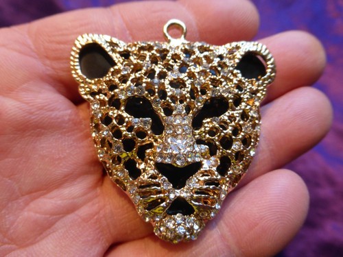 Pendentif panthère métal - pendentif, en