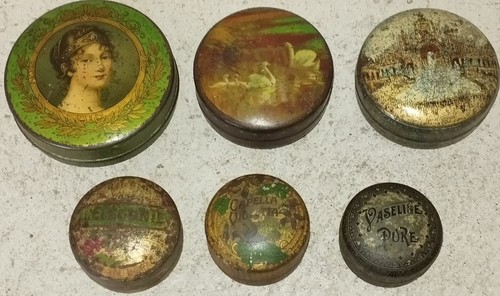 Boîtes rondes anciennes - 6,