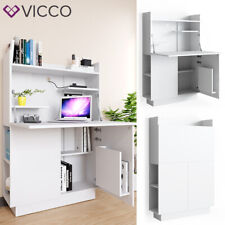 Secrétaire Alena Vicco, meuble de bureau, meuble-classeur, meuble-bureau