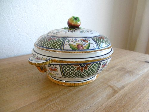 Legumier faience sarreguemines - legumier,