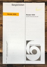 Bang Olufsen Beolab 4500 Speaker Service Manual *Original*