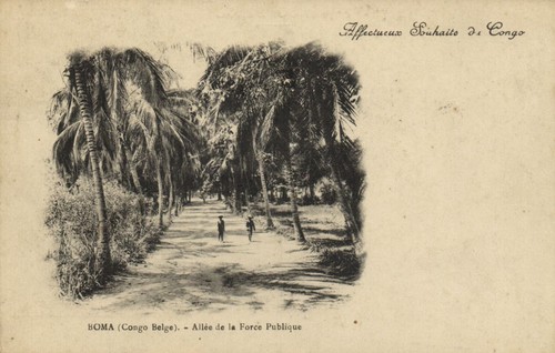 Belgian congo boma allee - congo,