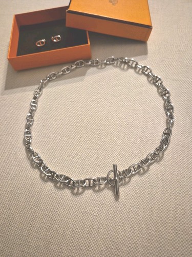 Collier chaine ancre en - collier,