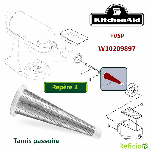 Tamis passoire fvsp kitchenaid - passoire,