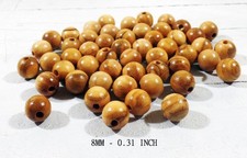 Perles bois d'olivier 8mm