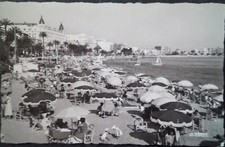 Cpsm Cannes. La plage