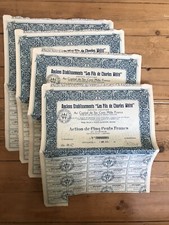 Lot 11 x Anciens Ets "LES FILS DE CHARLES WEITE" (PONT-DE-ROIDE 25) (B)