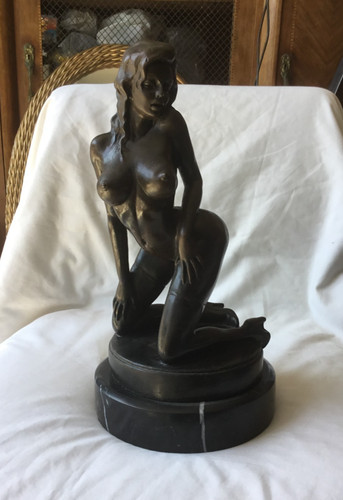 Statue érotique bronze - en,