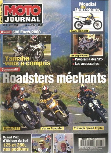 Moto journal 1393 honda x11 - moto, n°1393