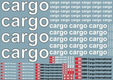 Décalcomanie à l'eau, Train 1:87, Fret, Cargo, HO, Miniature, Diorama, Wagon, A5