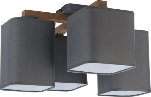 Lustre plafond gris - plafond, tissu