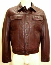 Veste camionneur en cuir