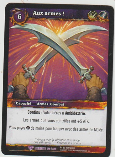Carte aux armes world of - !,