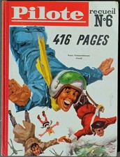 JOURNAL PILOTE RECUEIL ALBUM N 6 RELIURE BELGE ROUGE