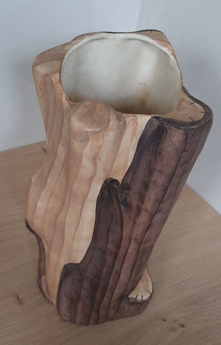 Vase imitation bois mat - imitation,