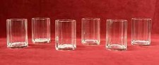 BOHEME 6 FLAT TUMBLER GLASSES GLASSES GLASS CUP CRYSTAL CUT ART DECO BACCARAT COMIC