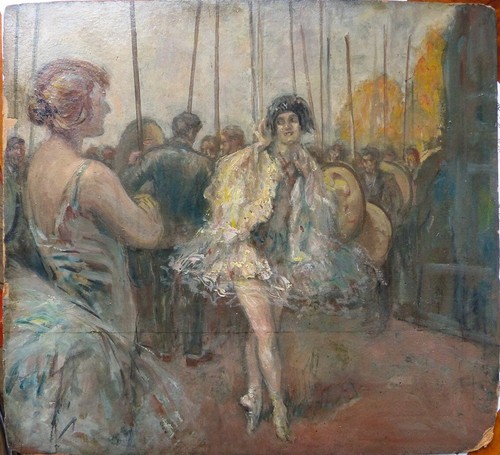 Scène théâtre peinture - de,