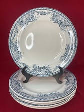 6 Assiettes Plates Longwy