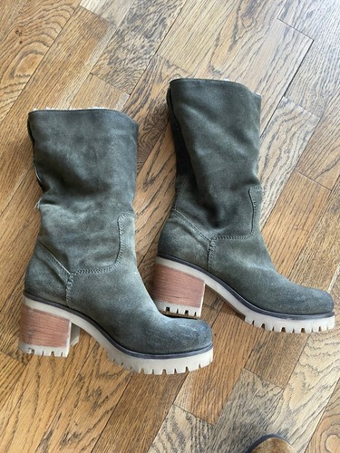 Bottes italiennes daim vert - bottes,