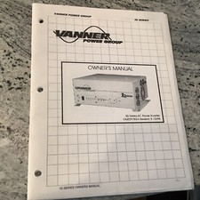 Vanner Power Group IQ Series AC Inverter Owners Manual