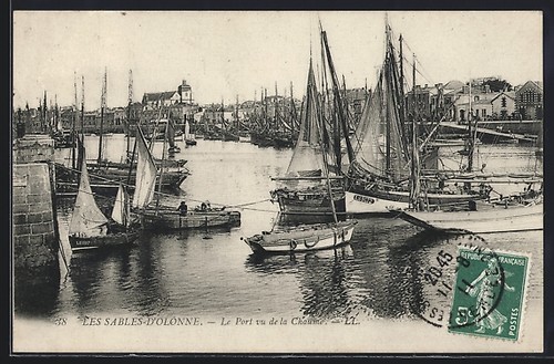Cpa les sables olonne le - les,