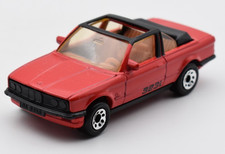 Matchbox Superfast BMW 323i Cabriolet rouge, jantes 8 trous. Made in Macau