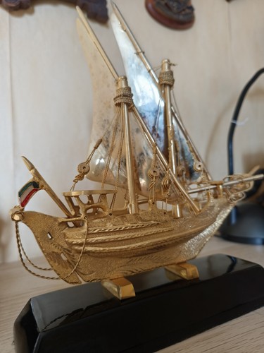 Bateau doré décoratif - doré,