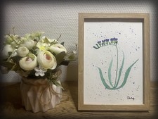Aquarelle Fleur Signée